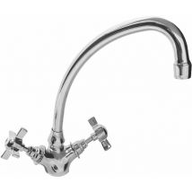 Bagnoclic - Mitigeur pour évier de cuisine avec bec mobile et tête traditionnelles