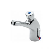 Idral - Mitigeur lavabo temporisé avec bouton poussoir Classic 08012 Chromé