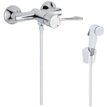 Mitigeur thermostatique à levier clinique progressif avec douchette série 900 Idral 900.24 Chrome/Blanc