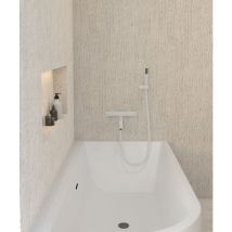 Kroos - Mitigeur thermostatique de baignoire mural Blanc - Corbeau