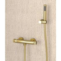 Mitigeur thermostatique de douche mural Doré - Corbeau