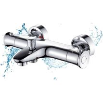 Zolginah Mitigeur Thermostatique Solepearl Robinet Douche Thermostat Mitigeur Douche Robinet Thermostatique Bain 2 Sorties À 38 ° Bouton De Sécurité 