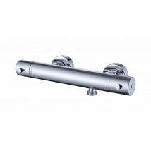 Bernstein - Mitigeur thermostatique douche 4021 - barre de douche / flexible / douchette à main en optionAvec flexible standard, Sans douchette, Avec