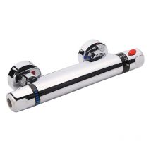 Ouylaf - Mitigeur Thermostatique pour Douche, Murale Robinet Thermostatique de Douche avec Bouton Sécurisé à 38°C Anti-brûlure Mitigeur Douche