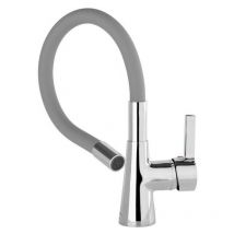 Mitigeur évier avec douchette flexible - Gris
