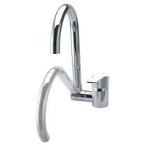 Mitigeur de cuisine – 227346 – RS-Q Robinet monocommande vertical avec bec rabattable – Hauteur sous bec, Finition métal, Forme du bec, 