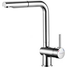 Thewa - Mitigeur évier taner douchette extractible Coloris Chrome