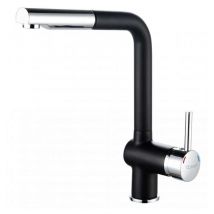 Thewa - Mitigeur évier taner douchette extractible Coloris Noir