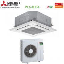 Aire acondicionado cassette 90x90 4 vías 24000 btu pla-m71ea + suz-m71va r-32 wi-fi opcional con rejilla incluida - Mitsubishi Electric
