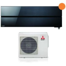mitsubishi electric inverter air conditioner series kirigamine style 18000 btu msz-ln50vgb onyx black r-32 wi-fi integrated class a+++ black