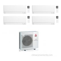 Klimaanlage Quadri Split MXZ-4F72VF MSZ-AY25VGKP MSZ-AY25VGKP MSZ-AY25VGKP MSZ-AY25VGKP 9+9+9+9 - Mitsubishi Electric