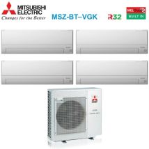 Mitsubishi Electric - quadri split inverter air conditioner series msz-bt 9+9+12+12 avec mxz-4f72vf r-32 wi-fi integrated 9000+9000+12000