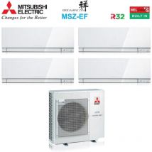 Mitsubishi Electric - Quadri Split Inverter Aire Acondicionado Serie kirigamine zen blanco msz-ef 7+7+9+12 con MXZ-4F72VF R-32 Wi-Fi Integrado Color