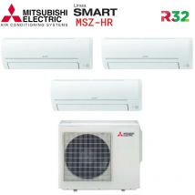 Mitsubishi Electric - Climatiseur réversible Tri-split msz-hr 12000+12000+12000 a++