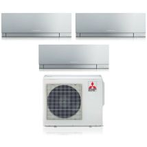 Trial split inverter air conditioner series kirigamine zen silver msz-ef 7+7+7 with mxz-3f68vf r-32 wi-fi integrated colour silver 7000+7000