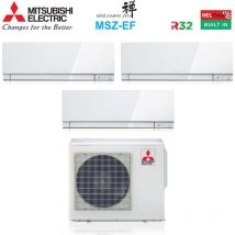 Trial Split Inverter Aire Acondicionado Serie kirigamine zen blanco msz-ef 7+9+12 con MXZ-3F54VF R-32 Wi-Fi Integrado Color Blanco 7000+9000+12000