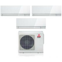 Mitsubishi Electric - Trial Split Inverter Klimagerät Serie kirigamine zen white msz-ef 7+12+12 mit MXZ-3F68VF R-32 Wi-Fi Integrated Farbe Weiß