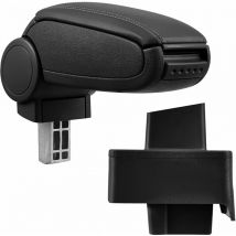 Pro.tec - Mittelarmlehne Audi 80/90 mit Staufach Kunstleder Schwarz