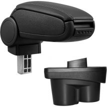 Mittelarmlehne Opel Corsa e mit Staufach Kunstleder Schwarz Pro.tec