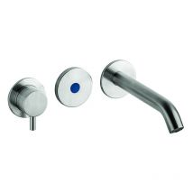 Idral - Mezclador electrónico empotrado de lavabo en aisi 316L con caño con alimentación de 230 v