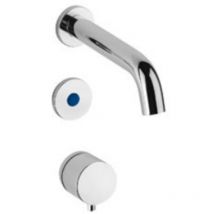 Idral - Mezclador electrónico empotrado de lavabo con caño