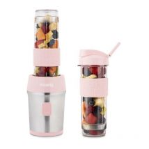 Mini blender - SMOO12 - 300 w - 570 mL - Rose pastel - 2 gourdes incluses