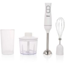 Tristar - Set de mixeur à main de, pièces lavables au lave-vaisselle, y compris fouet amovible en acier inoxydable, fouet, hachoir, verre gradué, 350