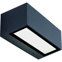 Applique Murale Extérieure LED 26W IP65 Gris Foncé ZAMBELIS - Blanc chaud - 3000K