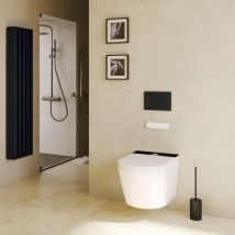 Mizubath - Inodoro japonés suspendido Instalación suspendida Serie Isla display blanco