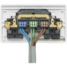 MK - Electric Rapid Fix - Doppia presa senza viti, 2G 13 Amp