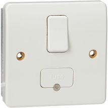 Logic Plus K330 Whi - Unità Di Connessione Con Interruttore Bipolare, 13 A, Con Uscita Flessibile - Mk