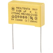 Tru Components - MKP-X2 1 St. MKP-X2-Funkentstör-Kondensator radial bedrahtet 0.68 μF 275 v/ac 10 % 2