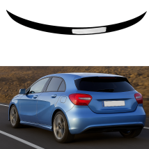 Insma - Glossy Rear Trunk Painted Air Splitter Spoiler For Mercedes Benz A Class W176 A180 A200 A250 Amg A45 2013-2018