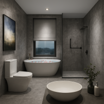 Acezanble - Bathroom Led Mirror 800 X 600 Mm Dimmable Illuminated Backlit Bathroom Mirror With Demister Pad, Adjustable Brightness, Horizontal/
