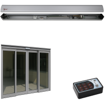 Securvera - Kit Base Automazione Per Due Porte Esistenti Da 450 Mm Passaggio Libero 800 Mm Ruote Cuscinetti Autolubrificanti Controllo Elettronico 