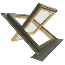 Finestra Per Tetto Termica Con Vetro Antigrandine E Antinfortunistico, Made In Italy (55x98 Base X Altezza)