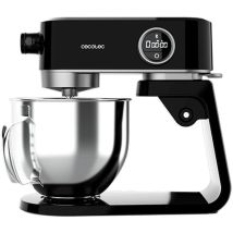 Cecotec Robot pétrisseur Twist&Fusion 4000 Luxury, Noir. 800 W, corps en aluminium moulé, moteur CC, 8 vitesses, lumière LED, bol en acier inoxydable