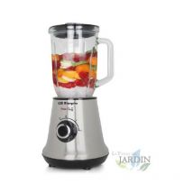 Mixeur à Smoothie Power Orbegozo 500W. Pichet en verre gradué d'une capacité de 1 litre. 2 vitesses