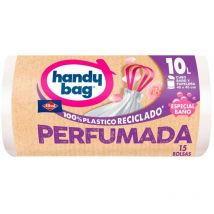 Handy bag ' Albal Müllsack für Badezimmer 45x45cm aus weißem Recyclingmaterial (10l) (Beutel mit 18 Einheiten)