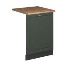 Vicco - Panel frontal del lavavajillas Fame-Line, Verde dorado Casa de campo, 60 cm , et Roble