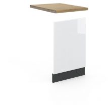 Frontblende Fame-Line, Weiß Hochglanz, 45 cm , ap Eiche Vicco