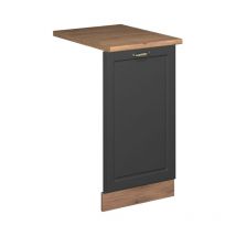 Vicco - Façade de lave-vaisselle Fame-Line, Anthrazit-Gold Landhaus, 45cm, pt Chêne