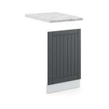 Frontblende Fame-Line, Anthrazit Landhaus, 45 cm , ap Marmor Vicco