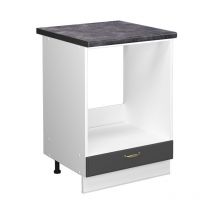 Herdumbauschrank Fame-Line, Anthrazit-Gold, 60 cm , ap Anthrazit Vicco