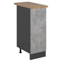 Apothekerschrank R-Line, Beton, 30 cm , ap Eiche Vicco