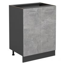 Meuble bas de cuisine R-Line, Béton, 60cm sans pt Vicco