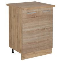 Meuble bas de cuisine R-Line, Sonoma, 60cm, pt Chêne Vicco
