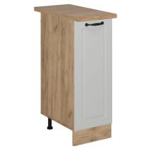 Meuble de cuisine R-Line, Blanc campagne, 30cm, pt Chêne Vicco