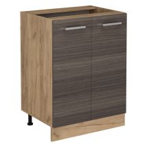 Meuble bas de cuisine R-Line, Gris noble, 60cm sans pt Vicco