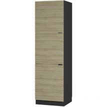 Vicco - Armoire pour cuisinière Fame-Line, Panneau en chêne, 60cm